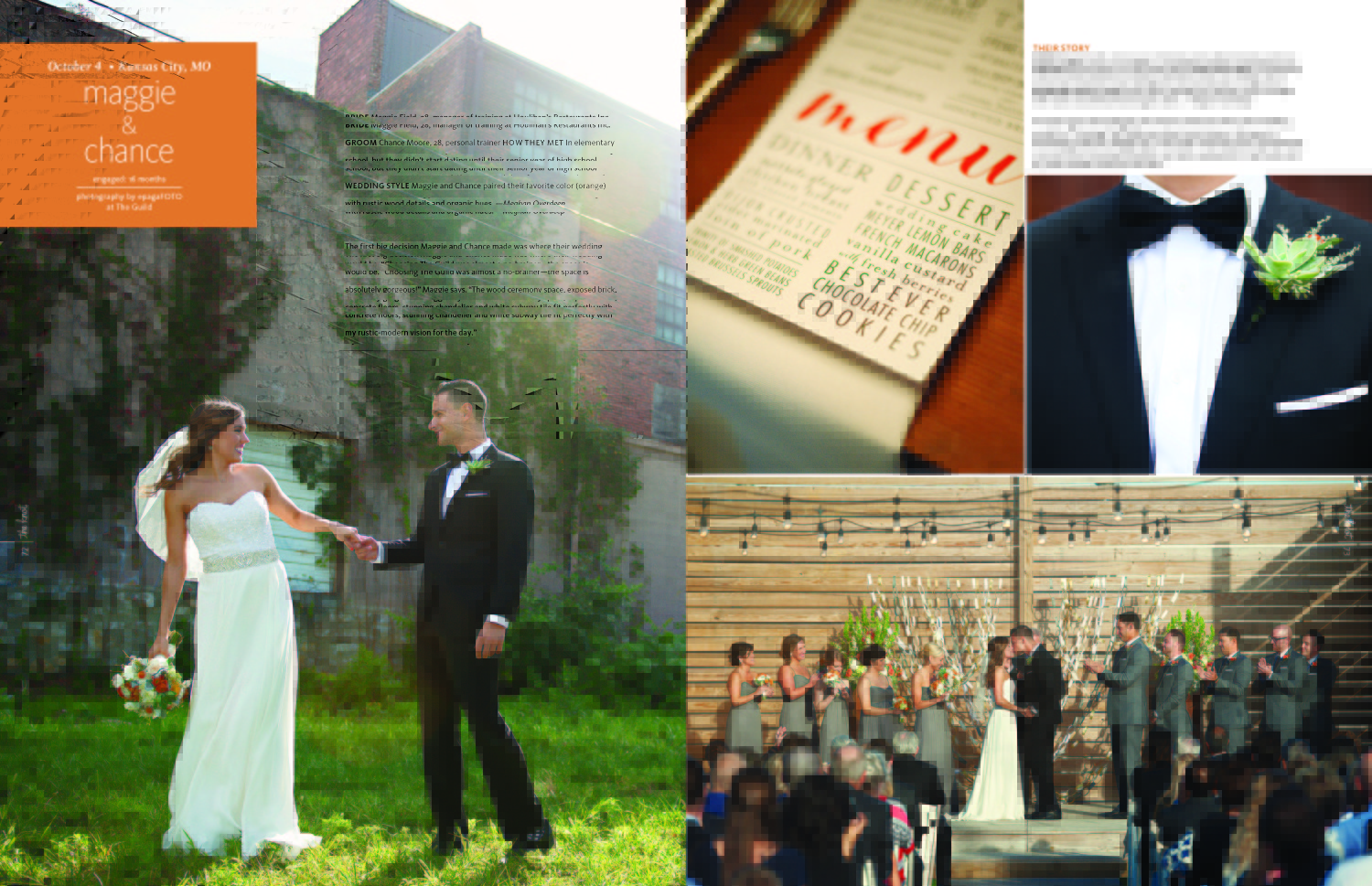Simple Elegance Real Wedding Featured on The Knot