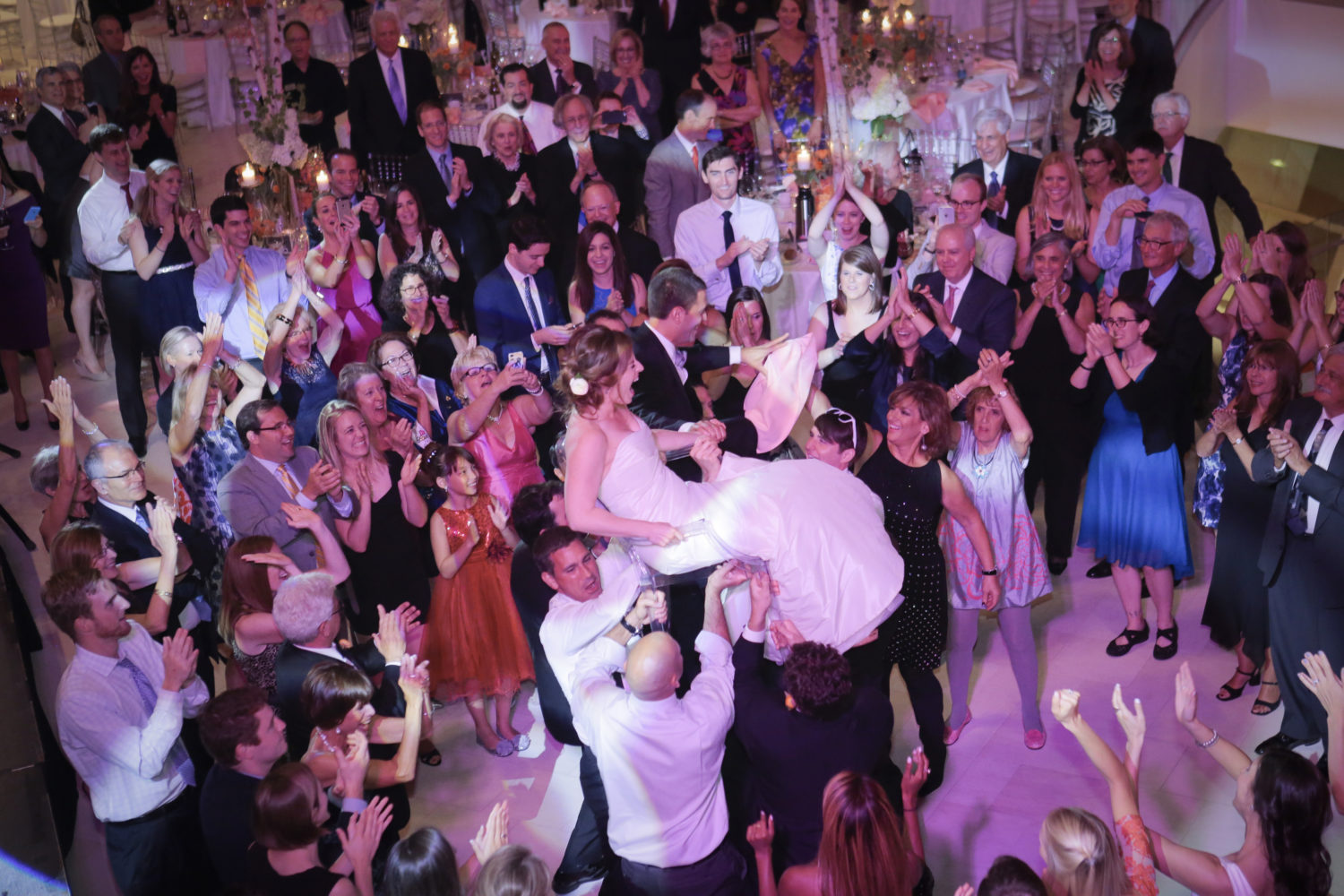 raising of the Bride and Groom for Jewish reception