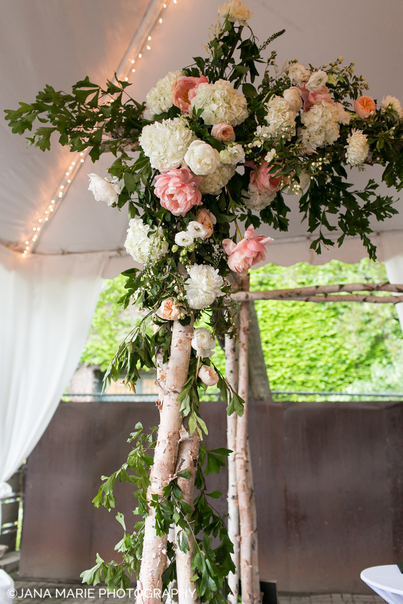 floral chuppah