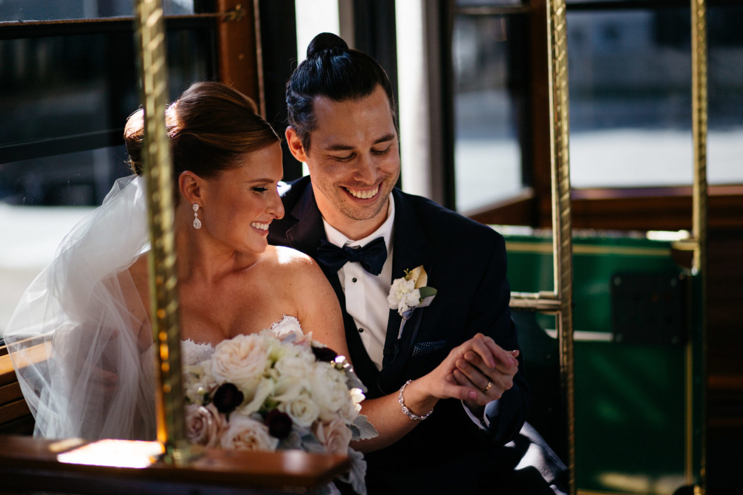 married bride and groom