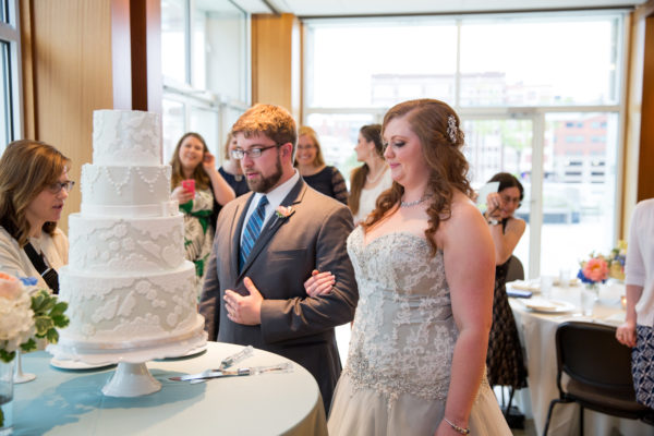 Melissa + Jake Downtown Library Kansas City wedding