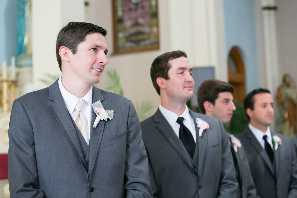 first look Modern Romantic wedding