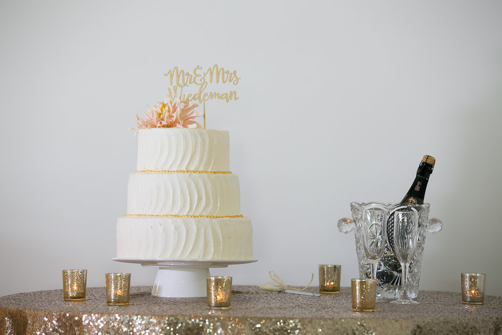 modern wedding cake