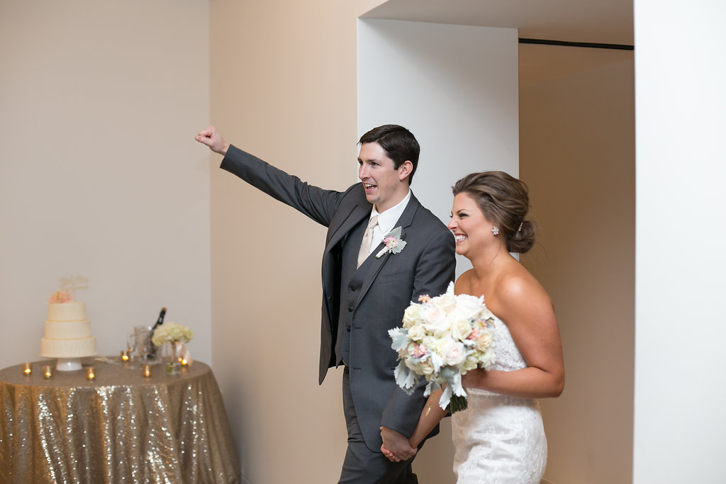 bride and groom grand entrance