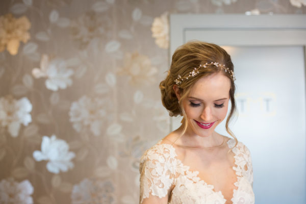 romantic wedding hair style