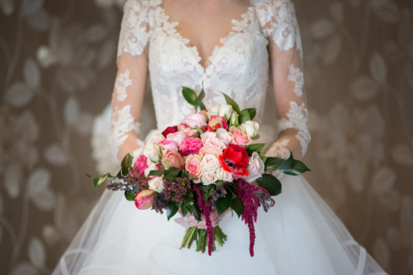 textural wedding floral bouquet