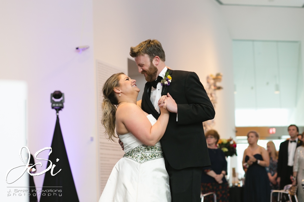 bride and groom first dance