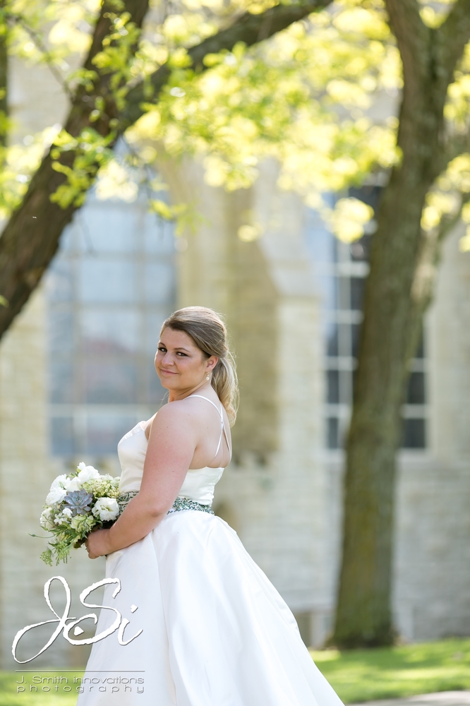 custom emerald crystal wedding gown Nolte's bridal