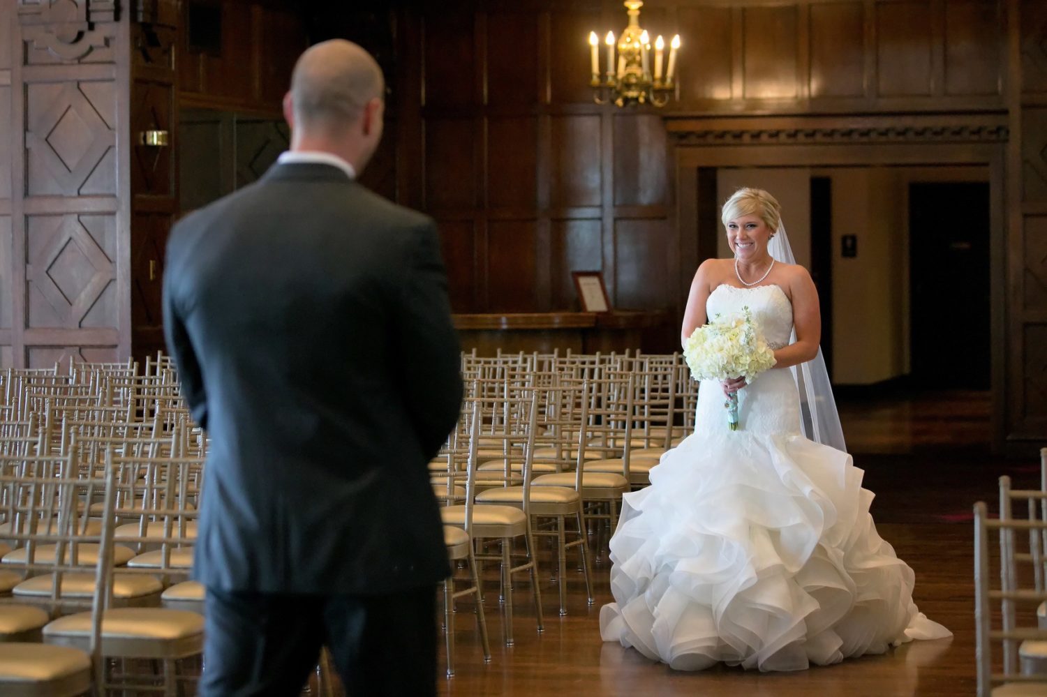 first look down aisle