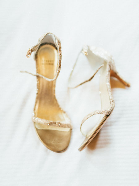 gold glitter wedding shoes