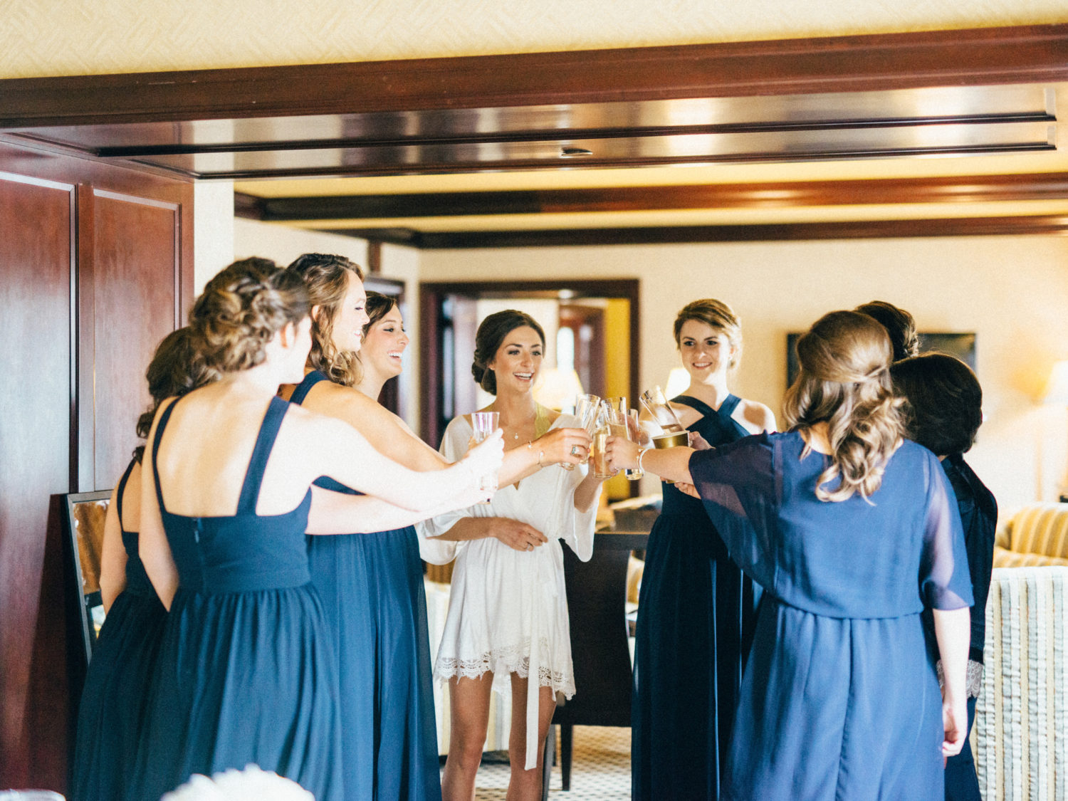 navy bridesmaid dresses