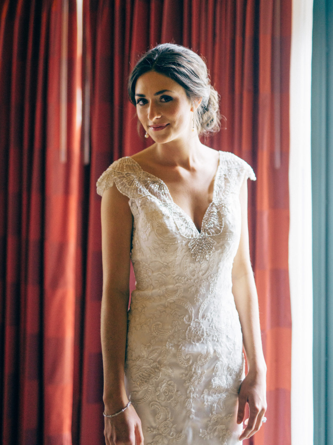 chignon wedding hair