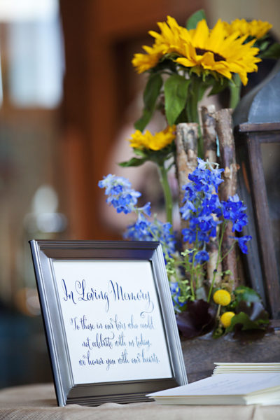 sidelines floral rustic