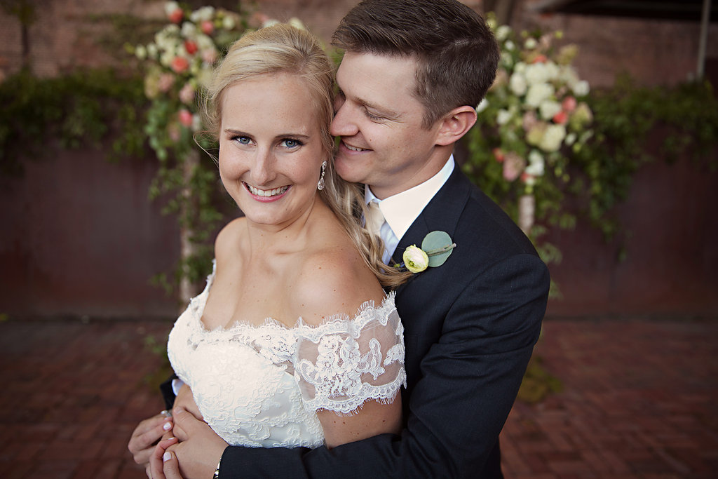 Real Weddings: Morgan + Matt’s Romantic Courtyard Wedding