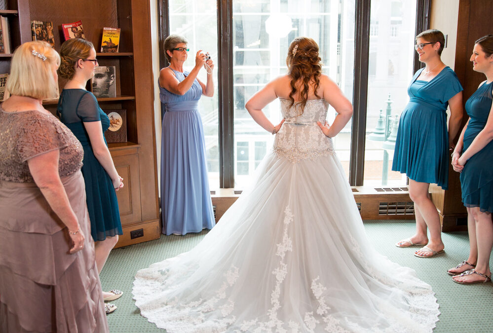 Melissa + Jake Downtown Library Kansas City wedding