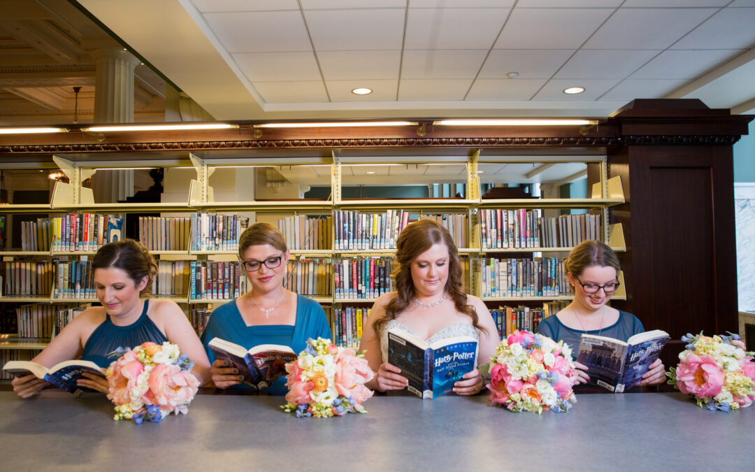 Melissa + Jake Downtown Library Kansas City wedding