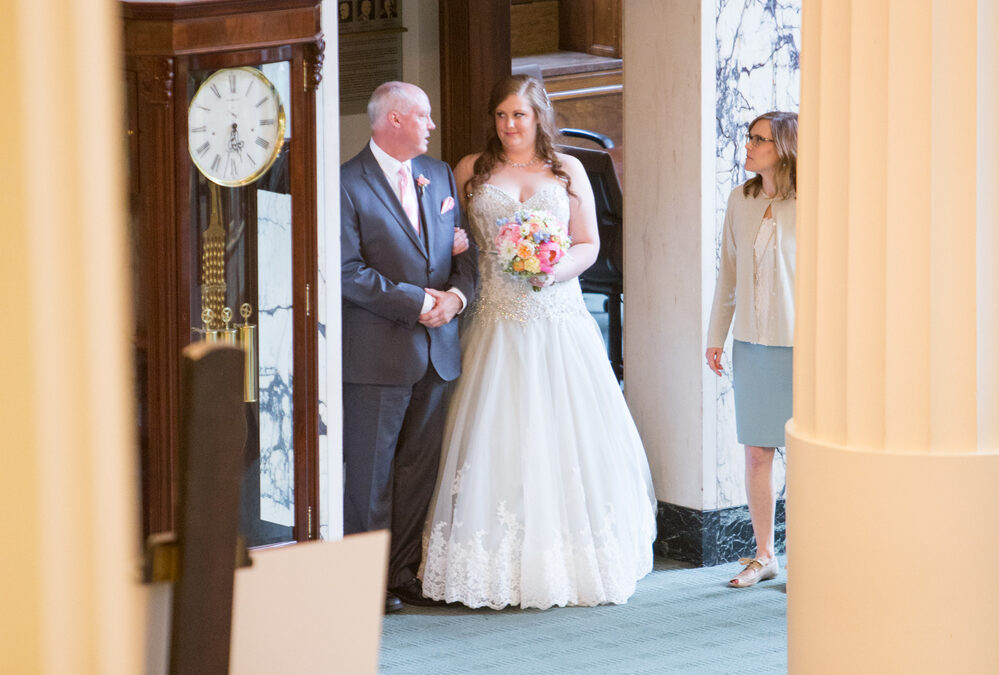 Melissa + Jake Downtown Library Kansas City wedding