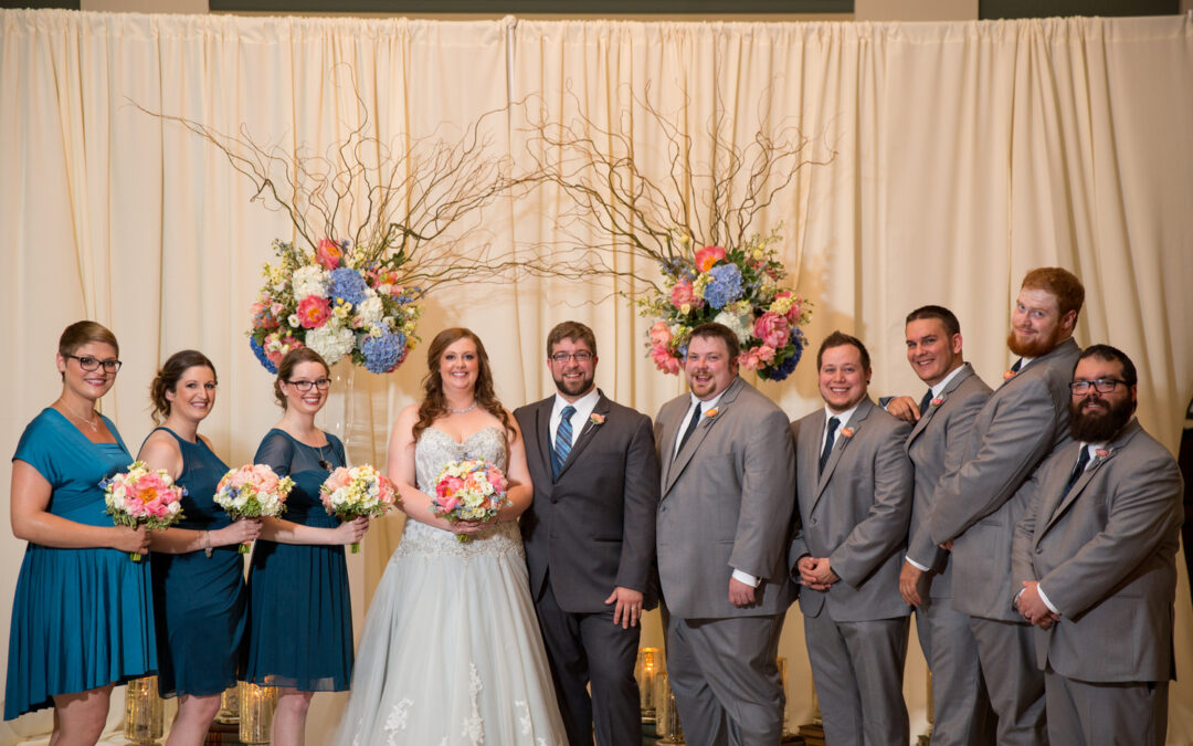 Melissa + Jake Downtown Library Kansas City wedding