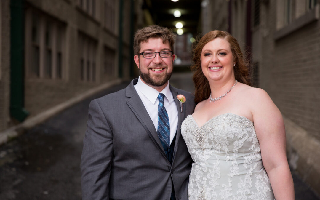 Melissa + Jake Downtown Library Kansas City wedding