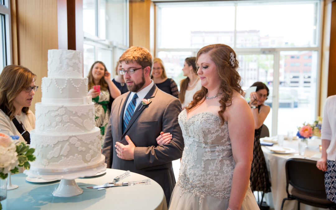 Melissa + Jake Downtown Library Kansas City wedding