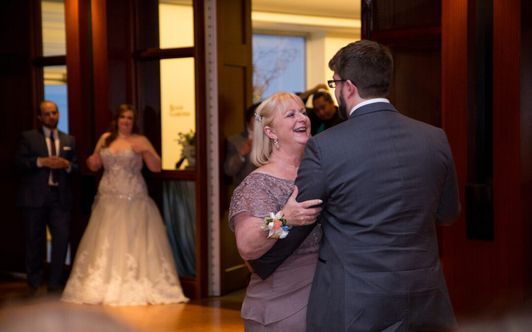 Melissa + Jake Downtown Library Kansas City wedding