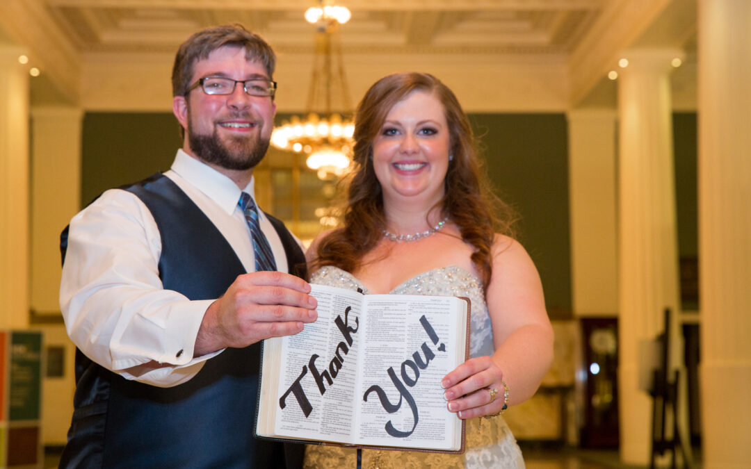 Melissa + Jake Downtown Library Kansas City wedding